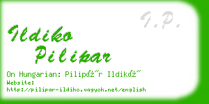 ildiko pilipar business card